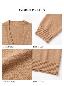 ELLERISSA Apricot Open Front Long Sleeve Fluffy Knit Longline Cardigan - Apricot - View 7