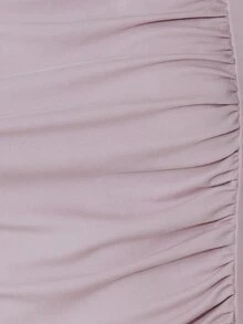 Pimkie Edition Women's Solid Color Pleated Casual Daily Wear Top - Mauve Purple - View 6