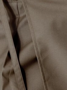Pimkie Edition Women's Solid Color Waist Buckle Design Cargo Pocket Casual Skirt - Khaki - View 5