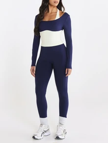 11SKNDS Women's Fitted Sports Top With Sweat-Wicking, Stretchy, Breathable, Quick-Dry & Buttery-Soft, For Gym Workout Fitness Yoga Pilates Studio, Running, Training & Hy-Rox - Multicolor - View 4