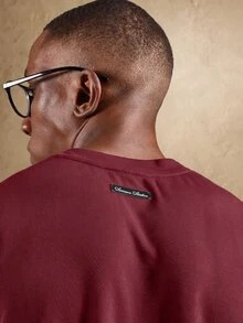 SUMWON Men T-Shirts - Burgundy - View 6