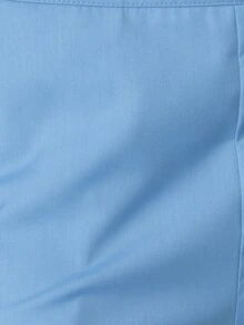 Pimkie Edition Women's Solid Color Casual Loose Fit Versatile Long Pants - Blue - View 5