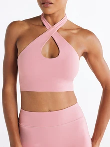 11SKNDS Women's Fitted Sports Top With Sweat-Wicking, Stretchy, Breathable, Quick-Dry & Buttery-Soft, For Gym Workout Fitness Yoga Pilates Studio, Running, Training & Hy-Rox - Rose Red - View 5