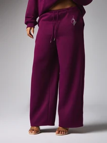 BABYPHAT Women's Drawstring Waist Casual Versatile Everyday Sweatpants - Violet Purple - View 4