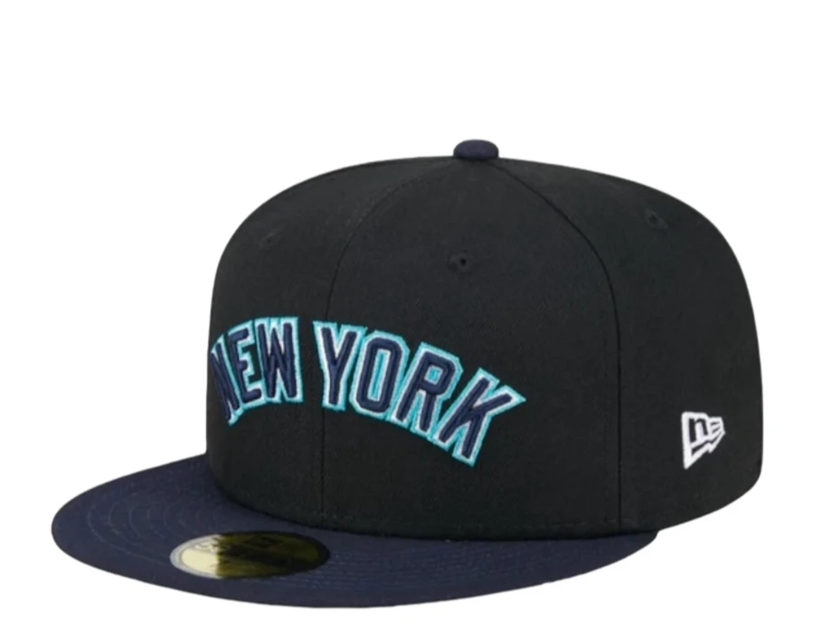 New Era 59Fifty MLB 纽约洋基队复古春季训练贴合帽 - 黑色 - 查看 1