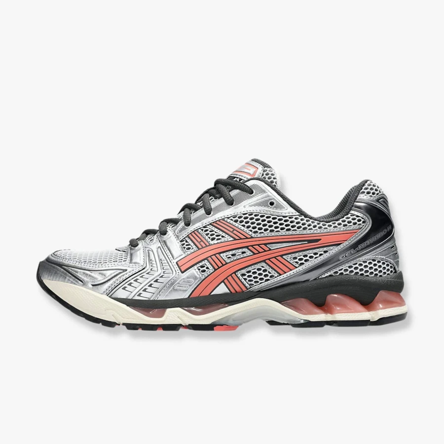 Asics,Gel-Kayano 14,1203A740-101,(白色/木瓜)6.5 - 白色/木瓜橙 - 查看 1