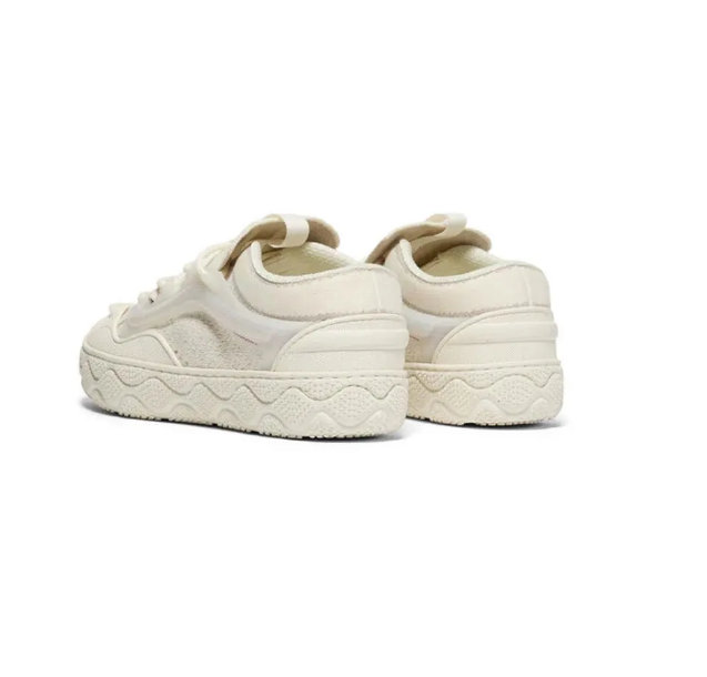 Vans Old Skool 女士休闲鞋 轻便缓震透气舒适厚底logo亲肤百搭日常健身通勤下班休闲旅行约会 VN000D7DFS81 - 北極絲白/北極絲白 - 查看 3