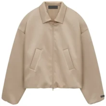 FOG ESSENTIALS 缎面尼龙飞行员夹克（无填充），202HO245397FW，（沙漠沙色）M码 - 沙漠沙色 - 查看 1