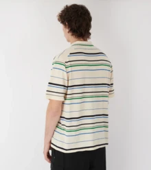 Adidas 女士运动T恤 透气吸汗速干舒适柔软弹力logo多功能针织健身瑜伽日常训练外出绿色 JM8203 - 暖白/綠/藍鳥藍 - 查看 3