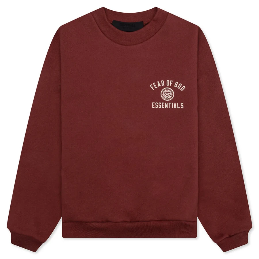 FOG ESSENTIALS Fleece Crewneck, 785HO242066K, (CRIMSON) 8 - scarlet - View 1