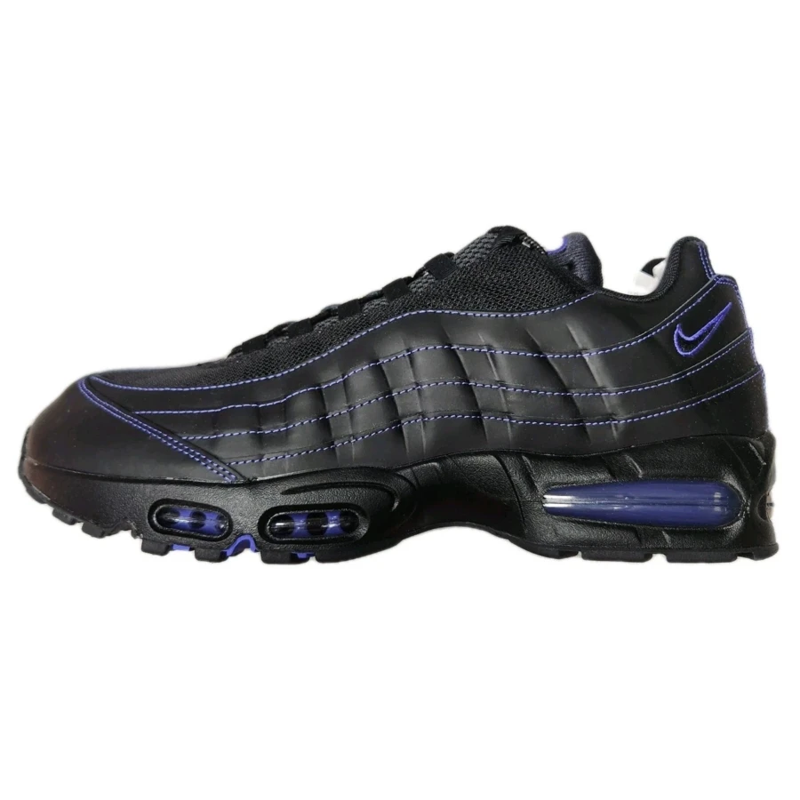 Nike，Air Max 95 OG，IB7936-001，（黑色/黑紫狼灰）9.5 - 黑色/黑色-波斯紫-狼灰 - 查看 1