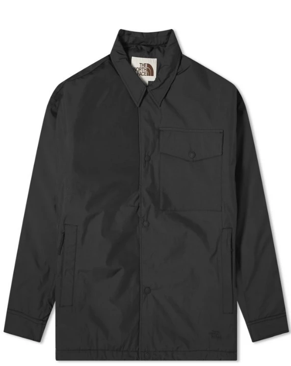 The North Face 教练夹克，NF0A8322KX7，（TNF 黑色/TNF 黑色）M 码 - 北黑/北黑 - 查看 1