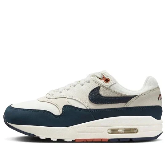 Giày nữ Nike Air Max 1 thường ngày, nhẹ, đệm êm, thoáng khí, thoải mái, đế dày, có logo, thân thiện với da, đa năng, dùng hằng ngày, tập gym, đi làm, sau giờ làm, giải trí, du lịch, hẹn hò FD2370-110 - Nâu khoáng nhạt/Trắng cánh buồm-Đá vỏ chai - Xem 1