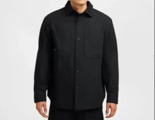 Nike，SB New Essential 长袖梭织滑板上衣，FV7345-010，（黑/白）L - 黑白 - 查看 1