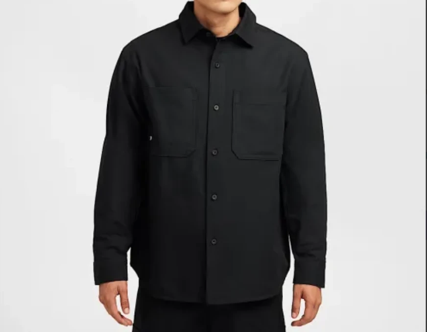 Nike，SB New Essential 长袖梭织滑板上衣，FV7345-010，（黑/白）L - 黑白 - 查看 1