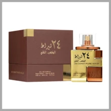 Lattafa 24 Carat Pure Gold Eau De Parfum Xịt Unisex EDP 3.4oz/100ml - EDP - Xem 2