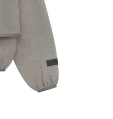 FOG ESSENTIALS Nylon Fleece Mockneck Sweater, 785SU246261K, (DUST / HEATHER GREY) 6/7 - Grayish brown/Heather gray - View 3