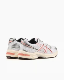 Asics Gel-1130 男女款运动鞋 轻便减震 透气网眼鞋面 防滑 灵活贴合 亲肤 易于清洁 运动健身 日常 白色沙漠红 1203A609-102 - 白色 - 查看 4