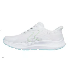 Skechers GO RUN Consistent 2.0 宽运动鞋 吸汗透气保暖多功能纯色弹性好易洗速干运动户外跑步日常上学女款成人白色 128643WWHT - 白色 - 查看 1