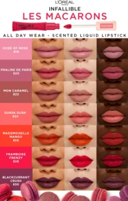 L'Oreal Infaillible Les Macarons 霧面液體唇膏 3 件套禮品套裝 0.24 盎司/10 毫升*3 - 彩色 - 查看 2