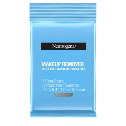 Neutrogena Facial Cleansing Makeup Remover Wipes 7 Count - Makeup,Base,Day Long Lasting,For Women Girls,Men Boy,Suitable For Birthday,Party,Office,,Ideal For Y2K Fancy Fashion