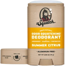 Dr. Squatch 夏日柑橘除臭剂 2.65盎司/75克 - 多樣化香型 - 查看 2