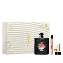 Yves Saint Laurent 黑鸦片女士三件套（香水 90ml + 香水 10ml + 唇膏 1.3g）3盎司/90毫升 + 0.33盎司/10毫升 + 0.04盎司/1.3克 - EDP 3 件套 - 查看 1
