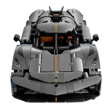 LEGO 乐高®科技系列 Koenigsegg Jesko 绝对灰超级跑车 42173 – 逼真模型车，内饰精细，可拼装跑车玩具，收藏家之选，10岁以上儿童热门礼物，音乐/婚礼季礼物 - 彩色 - 查看 4