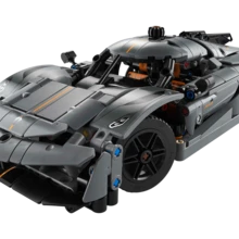 LEGO 乐高®科技系列 Koenigsegg Jesko 绝对灰超级跑车 42173 – 逼真模型车，内饰精细，可拼装跑车玩具，收藏家之选，10岁以上儿童热门礼物，音乐/婚礼季礼物 - 彩色 - 查看 2