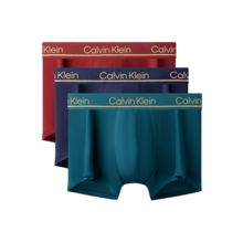 Calvin Klein 男士平角内裤 3 件装，仙粉黛金边/海岸线金边/黄松色 - 多色 - 查看 2