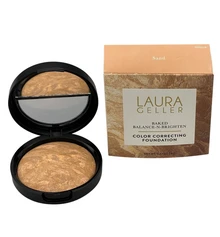 Laura Geller Baked Balance-N-Brighten 色彩校正粉底沙色 0.32 盎司/9 克 - Sand - 查看 5