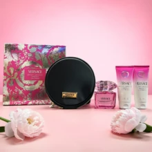 Versace Bright Crystal Absolu 女士四件套（香水 90 毫升 + 沐浴露 100 毫升 + 润肤乳 100 毫升 + 化妆包） - EDP 4 件套 - 查看 2