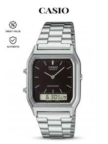 Casio 卡西欧 AQ-230A-1DMQYEF 男士组合手镯手表 - 黑色 - 查看 1
