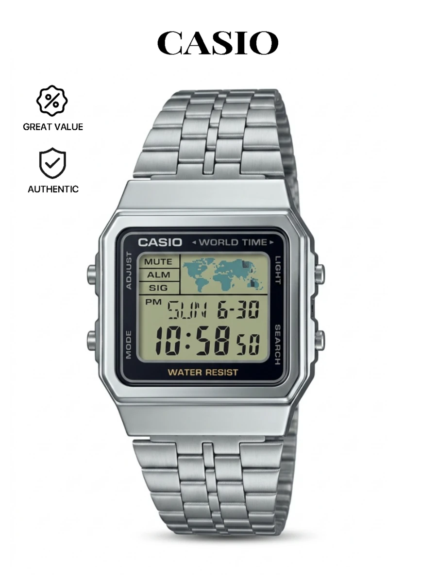 Casio 卡西欧 MTP-V006L-7BUDF 手表,适合作为送给男友、父亲生日或节日的礼物 - Black Leather Analog - 查看 1