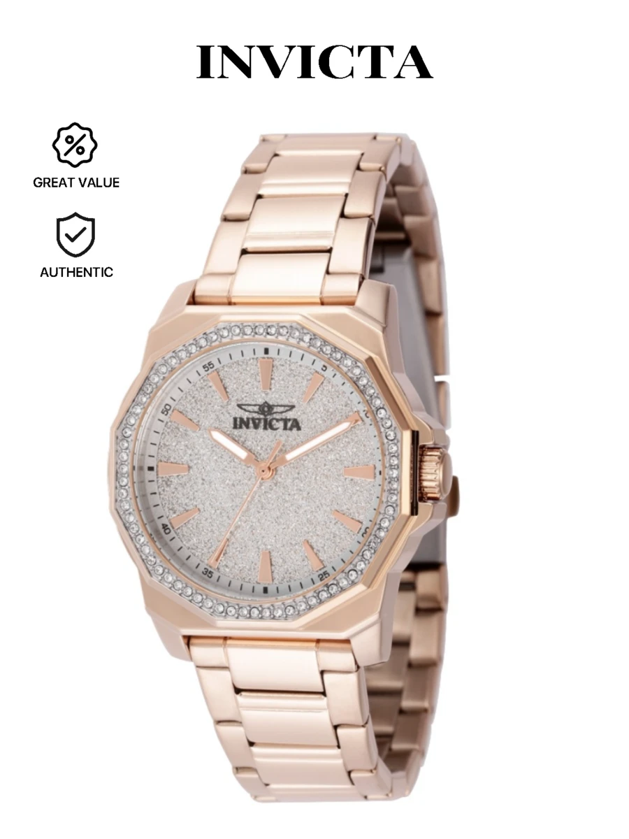 Invicta 女士 49131 石英三针银色表盘腕表 - 銀色 - 查看 1