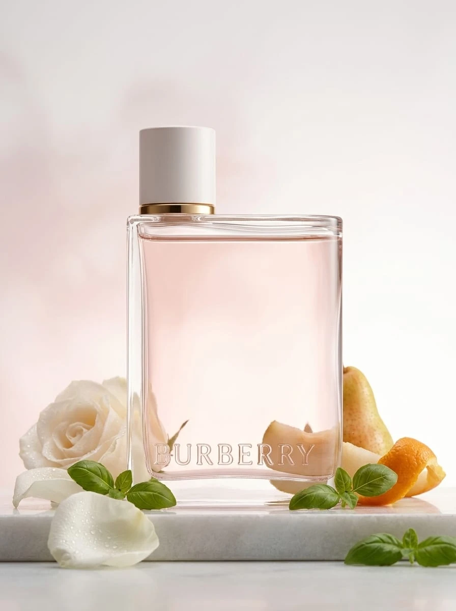 Burberry Her Eau De Parfum Splash 女士淡香水 EDP 香水 旅行必备品 0.16 盎司/5 毫升 果香花香木质香调草莓覆盆子茉莉花香持久经典优雅永恒女友妻子母亲朋友生日毕业派对旅行露营户外学校校园旅行节日周年纪念秋季万圣节秋季外观格纹甜美风格 - 她的EDP - 查看 1