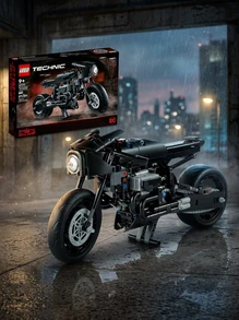 LEGO DC Comics The Batman Batcycle 42155 – Buildable Motorcycle With Batman Figure, Action-Packed Display Model, Trending Gift For Kids Ages 9+, Birthday/Holiday Season Gift - Multicolor - View 2