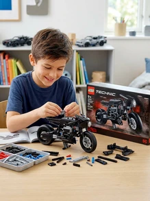 LEGO DC Comics The Batman Batcycle 42155 – Buildable Motorcycle With Batman Figure, Action-Packed Display Model, Trending Gift For Kids Ages 9+, Birthday/Holiday Season Gift - Multicolor - View 6