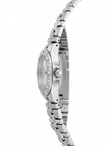Invicta Authentic Women's Quartz Watch 843836001328 Silver Stainless Steel Bracelet Waterproof 3-Hand Analog Timepiece - Summer Vacation Essential Best Everyday Watch Memorial Day Weekend - Silver - View 5