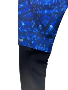 Alo Yoga Airbrush High-Waist Highlight Goddess Legging W6386SR - KALEIDOSCOPEPRINTBLK - 黑色 - 查看 2