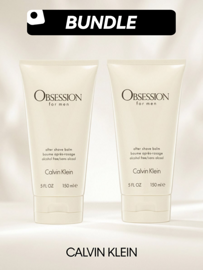 Calvin Klein [2 Pack] Obsession After Shave Balm For Men5oz/150ml*2