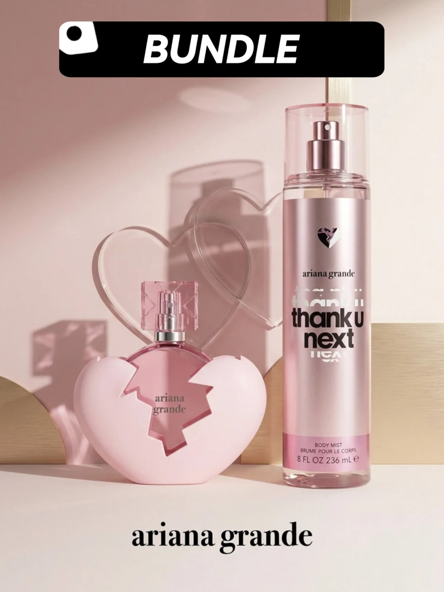Ariana Grande [Body Mist And Eau De Parfum Spray Bundle] Thank U Next Eau De Parfum Spray For Women + Thank U Next Body Mist For Women3.4oz/100ml+8oz/236ml - 多種香味 - 查看 1