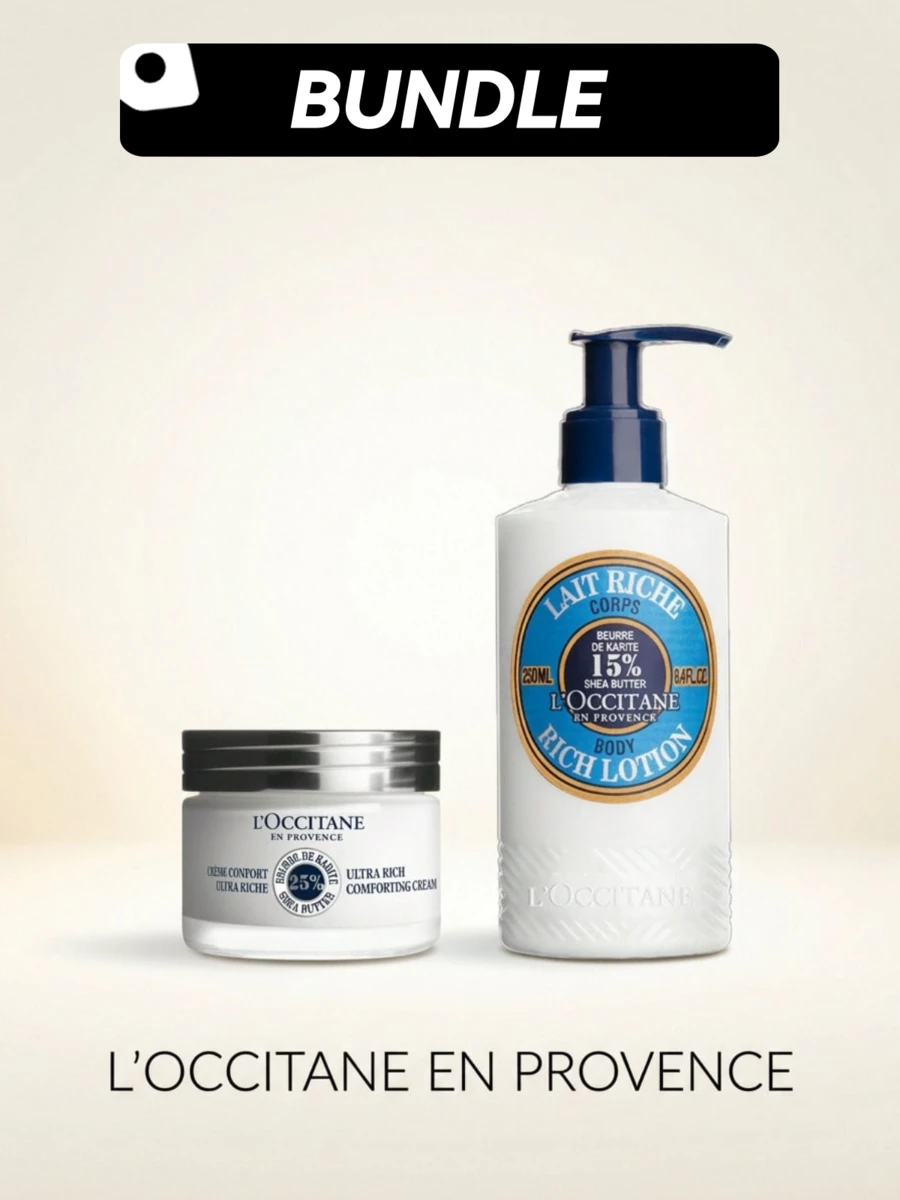 L'Occitane 【身体乳和面霜套装】乳木果油滋润舒缓面霜+乳木果油滋润身体乳 50毫升+250毫升,适合干性肌肤 - 適用於所有膚質 - 查看 1