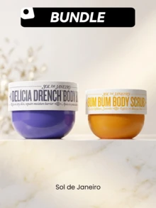 Sol de Janeiro 【身体润肤套装】Delicia 润肤霜+巴西美臀磨砂膏 240毫升+220克 - 適用於所有膚質 - 查看 1