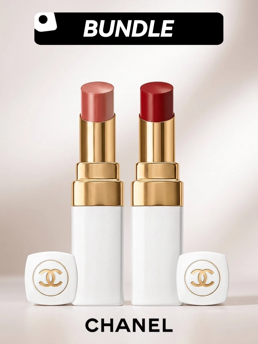 CHANEL [彩妝組合] Rouge Coco Baume 護唇膏+Rouge Coco Baume 護唇膏 914 自然魅力+924 傾心 0.11oz/3g+0.1oz/3g - 914 自然魅力+924 為我傾倒 - 查看 1