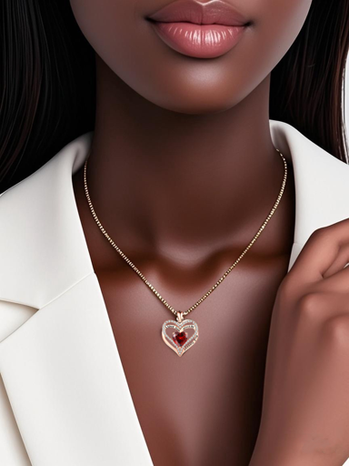 2PCS Forever Love Heart Necklaces For Women Mother s Day Wedding Anniversary Birthday Gift For Wife With Birthstone Pendant Mother s Day Jewelry Gift p 55636920