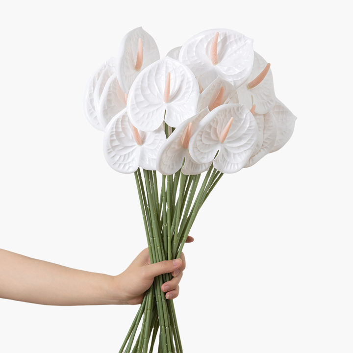 1pc 2pcs 4pcs 6pcs Artificial Anthurium Lily Flowers For Wedding Office Party Hotel Home Table Ornament Decor Valentine Day Gifts Birthday Graduation Home Decor Back To School Room Decor School Supplies p 36225052