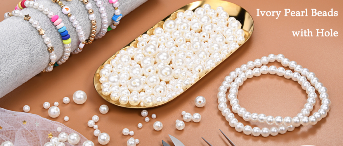 1000pcs 6mm Cream Acrylic Pearl Beads With Holes For DIY Bracelets Necklaces And Other Crafting Materials p 37529716