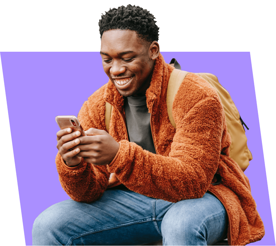Person using phone