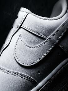 Nike Air Force 1 男款休閒鞋 輕量緩震 透氣舒適 厚底 Logo 親膚 百搭 日常健身通勤街頭穿搭旅行校園 白色 DD8959-100 - 白色 - 查看 6